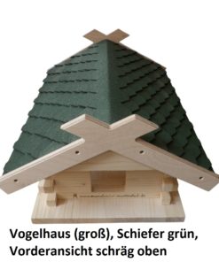 23.230-03 Vogelhaus (groß), Schiefer grün - 4